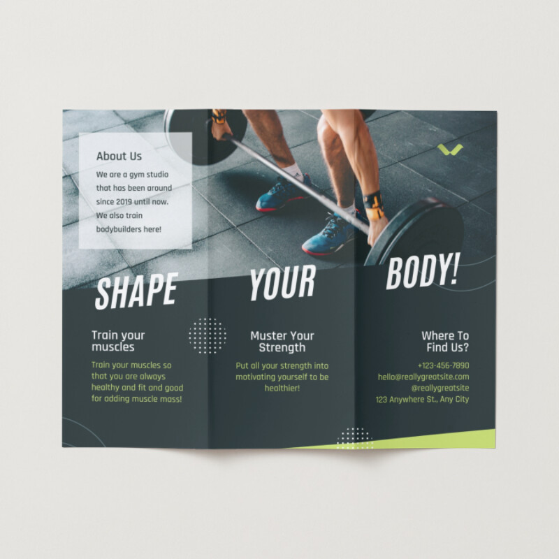 Gym Brochure Design Ideas, Tips & Examples 2023