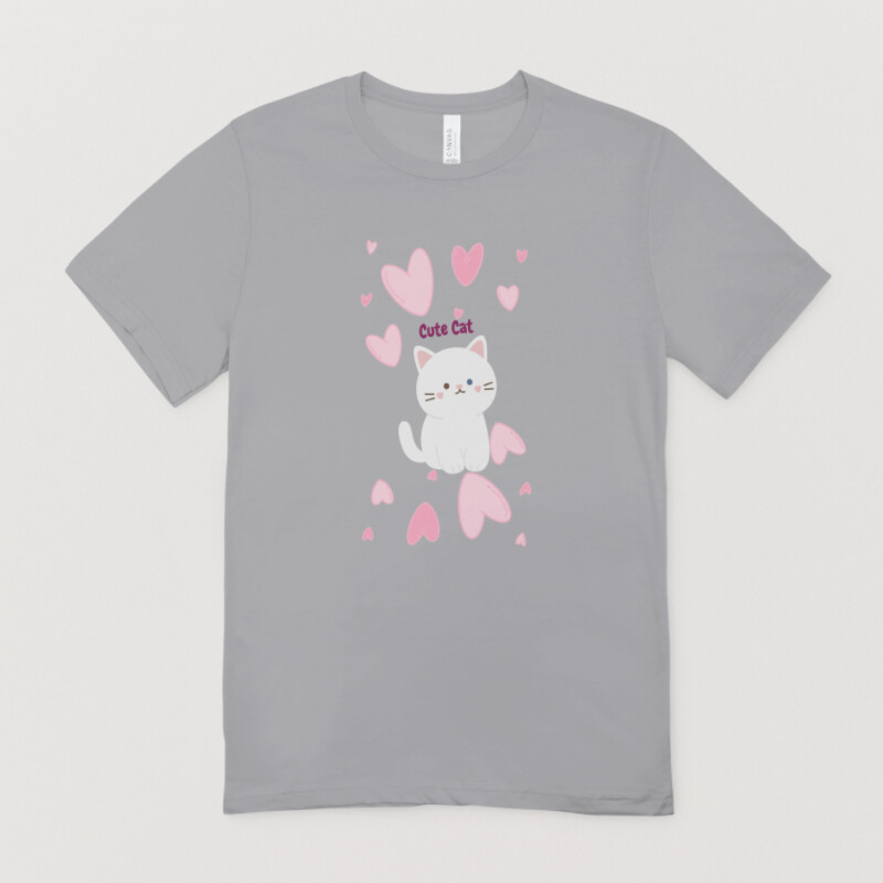 Premium Vector  Pretty cat t shirt design