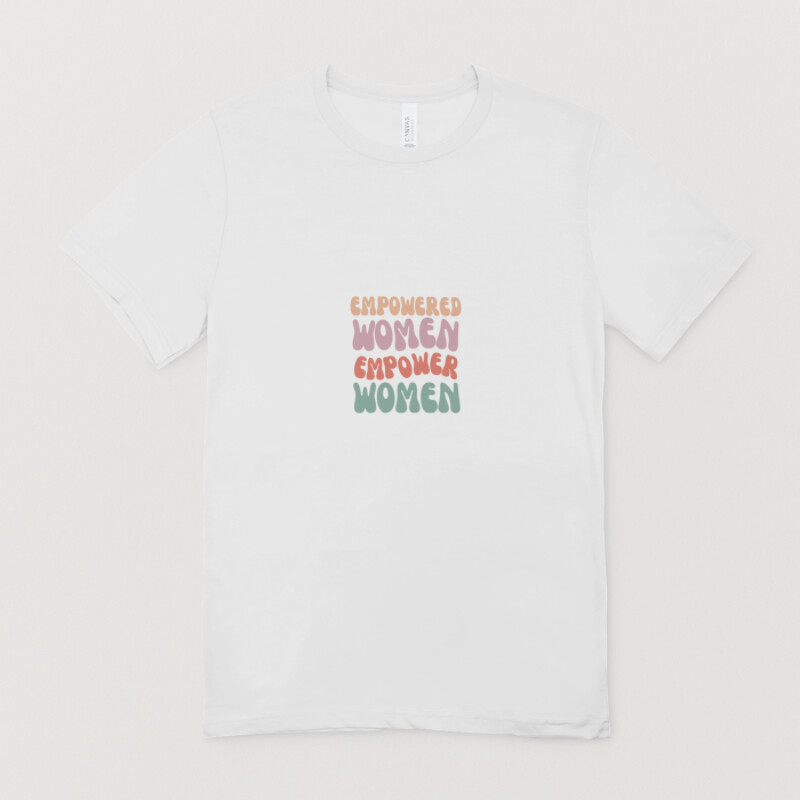Colorful 70s Style Women Empowerment T-shirt