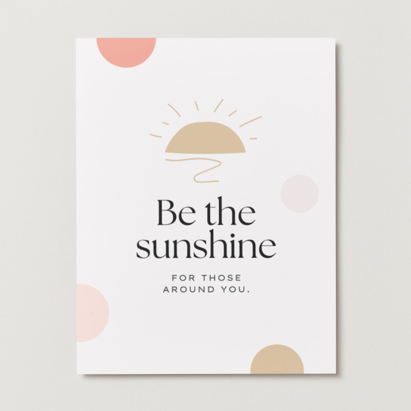 Be the Sunshine Motivational Quote Flyer