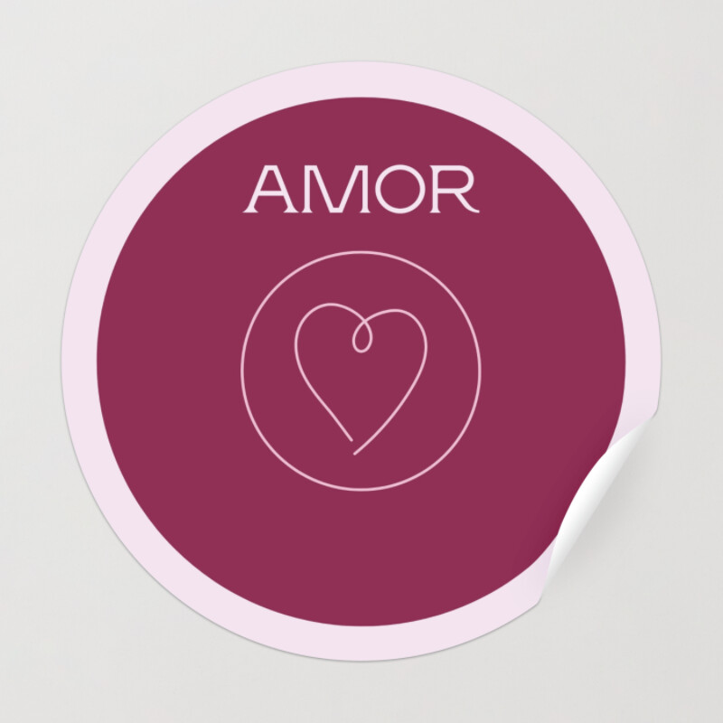 Plantillas para stickers de amor editables e imprimibles