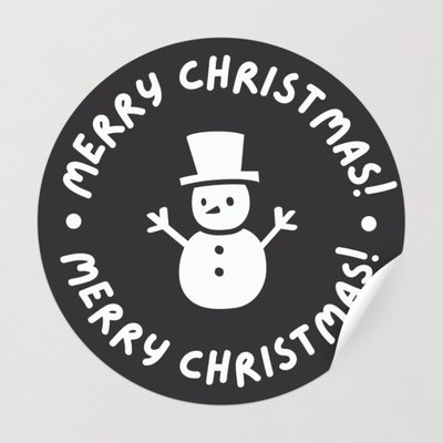 Free custom printable Christmas stickers