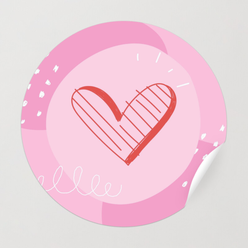 Plantillas para stickers de amor editables e imprimibles