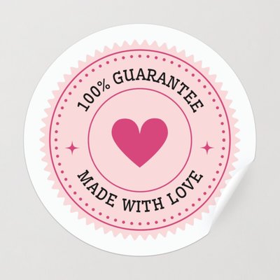 Printable Cute Love Heart Sticker Set Graphic by Pod Design · Creative  Fabrica