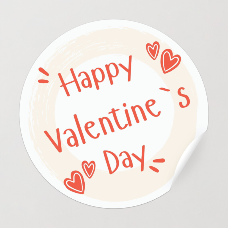 happy valentine day' Sticker