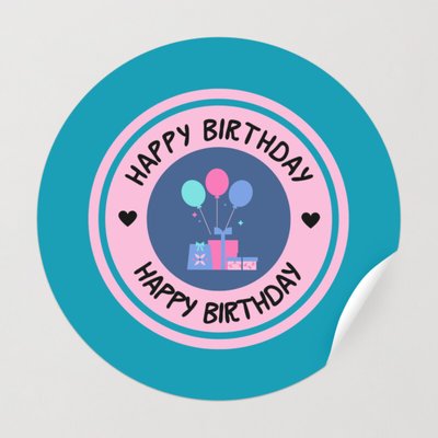 Customize 303+ Happy Birthday Sticker Templates Online - Canva