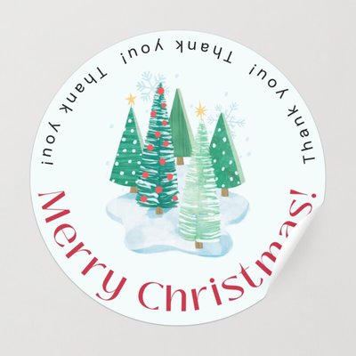 3 Merry Christmas Sticker, Christmas Tree Stickers, Christmas Stickers,  Holiday Stickers, Christmas Tree Decal, Tree Stickers, 054 