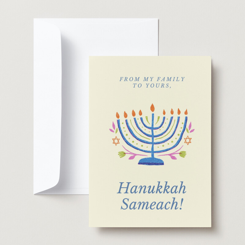 Page 2 - Edit and print free Hanukkah folded card templates | Canva