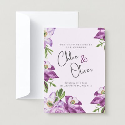 Page 3 - Customize 182+ Purple Wedding Invitation Templates Online - Canva