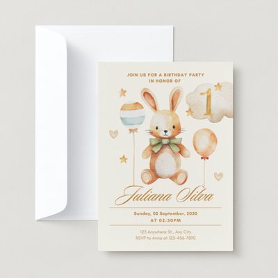 FREE Printable) – Watercolor Peter The Rabbit Baby Shower Invitation  Templates, FR…