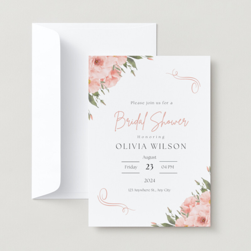 Blush Bridal Shower Invitation - Announce It!