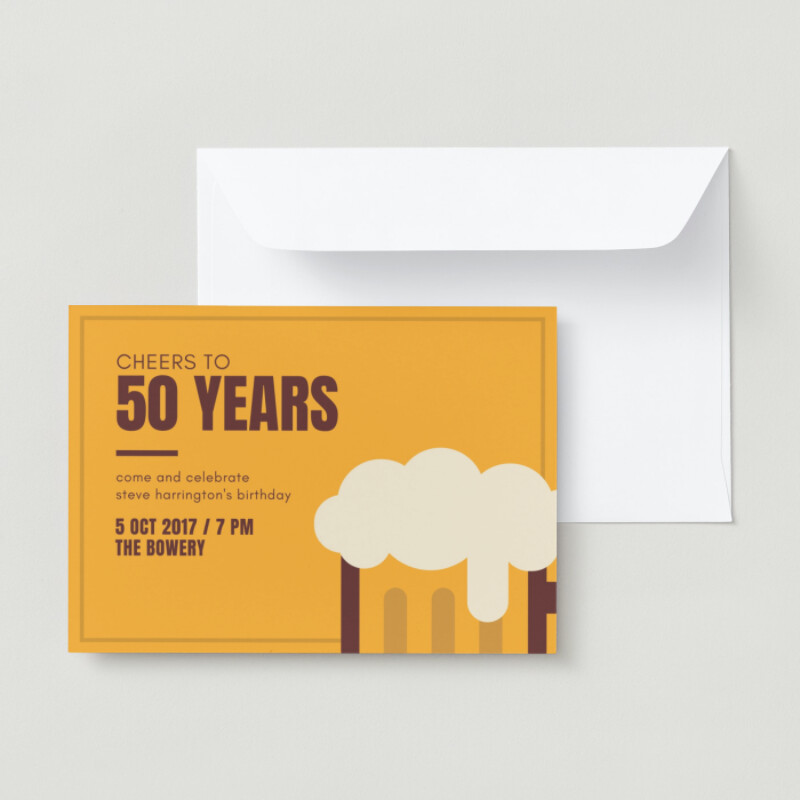 20+ Free 50th Birthday Invitation Templates - PhotoADKing