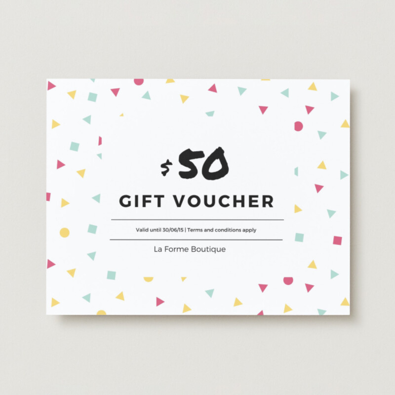 Bright and Fun Colorful Gift Certificate