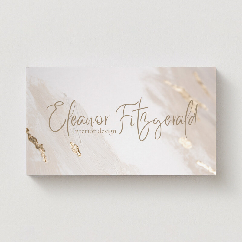 Gold leaf simple elegant business card