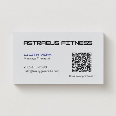 Free QR code business cards to use and print
