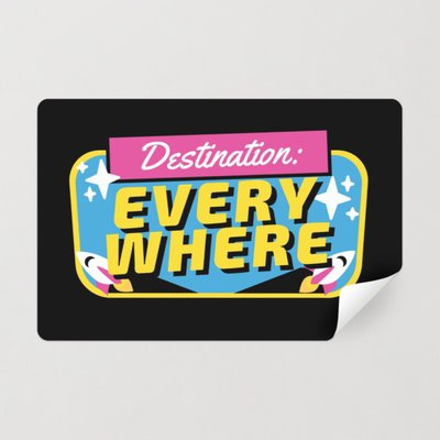 Sticker PC Badges de motivation rétro cool - TenStickers