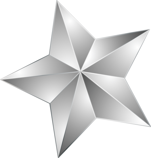 Shiny Silver Star - Photos by Canva